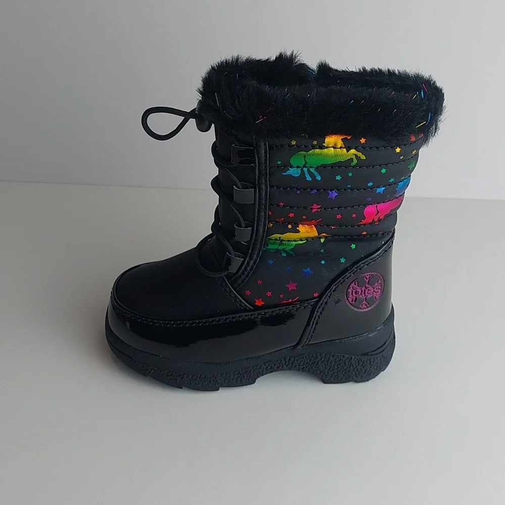 totes Reena Toddler Girls Waterproof Snow Boots size 5‎ M
